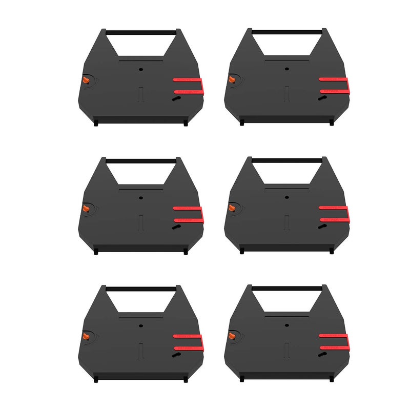 Bigger 6-Pack Replacement for Brother 7020 Ribbon - CE-25 35 40 45 50 50XL 58 60 65 68 70 333 CX-80 90 95 PRO-400 420 440 460 EM-401 411 430 450 530 550 630 WP-55 200 500 510+ 650 Correctable Ribbon - Image 1